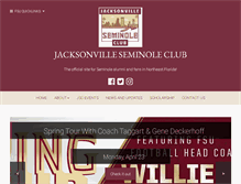 Tablet Screenshot of jaxseminoles.com